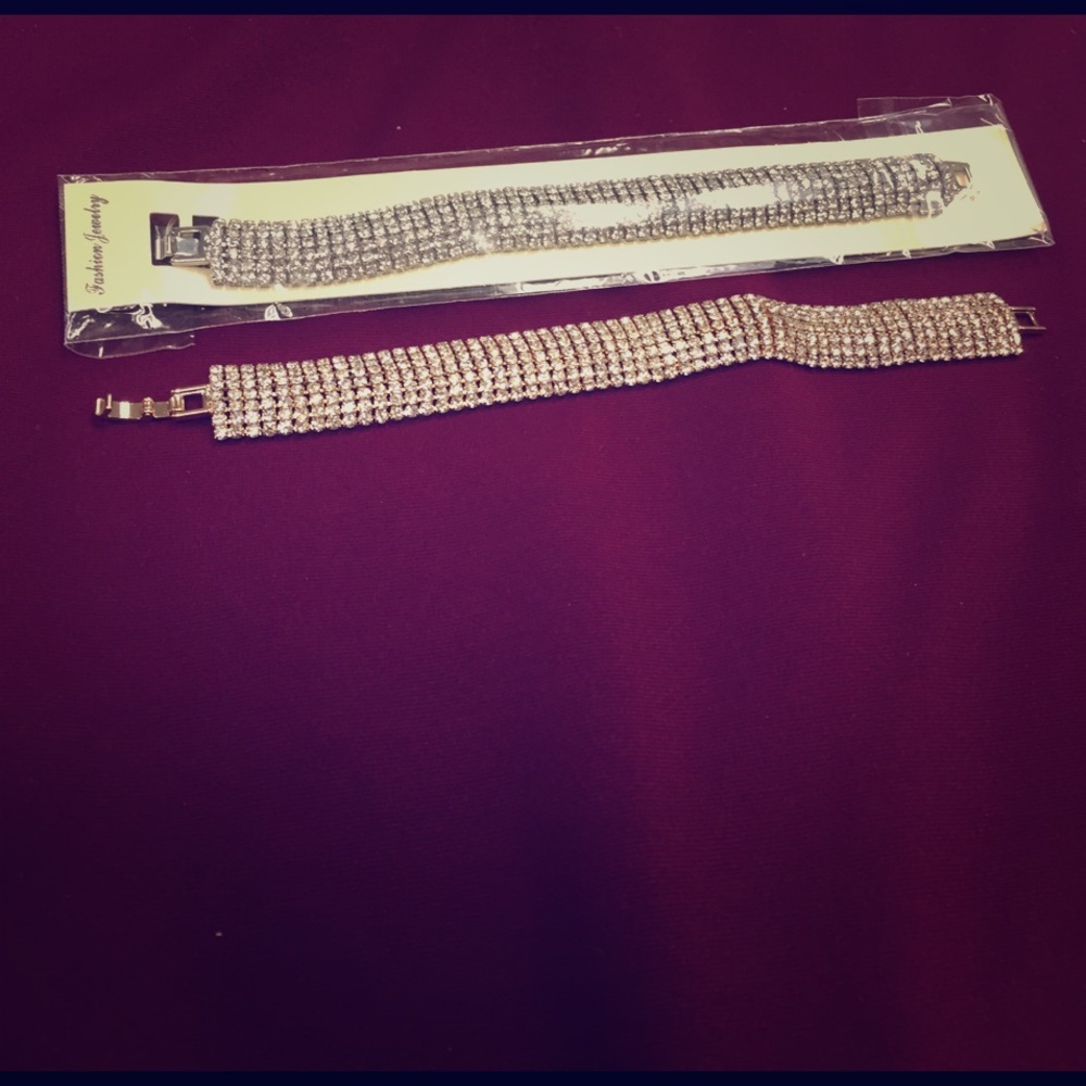 Crystals bracelets one is silver other is gold!!!!