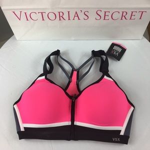 NEW Victoria's Secret VSX Incredible Sport Zip Bra