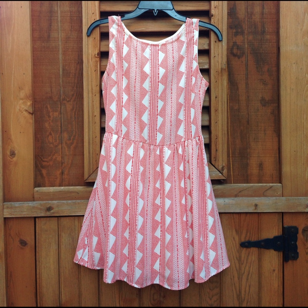 🚨SALE🚨Orange Tribal Print Dress