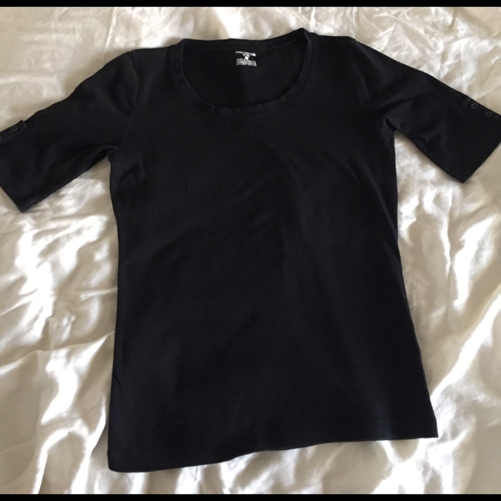 Jones New York Button Detail Tee - Size S