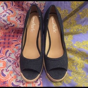 Size 7 Peep Toe Wedges