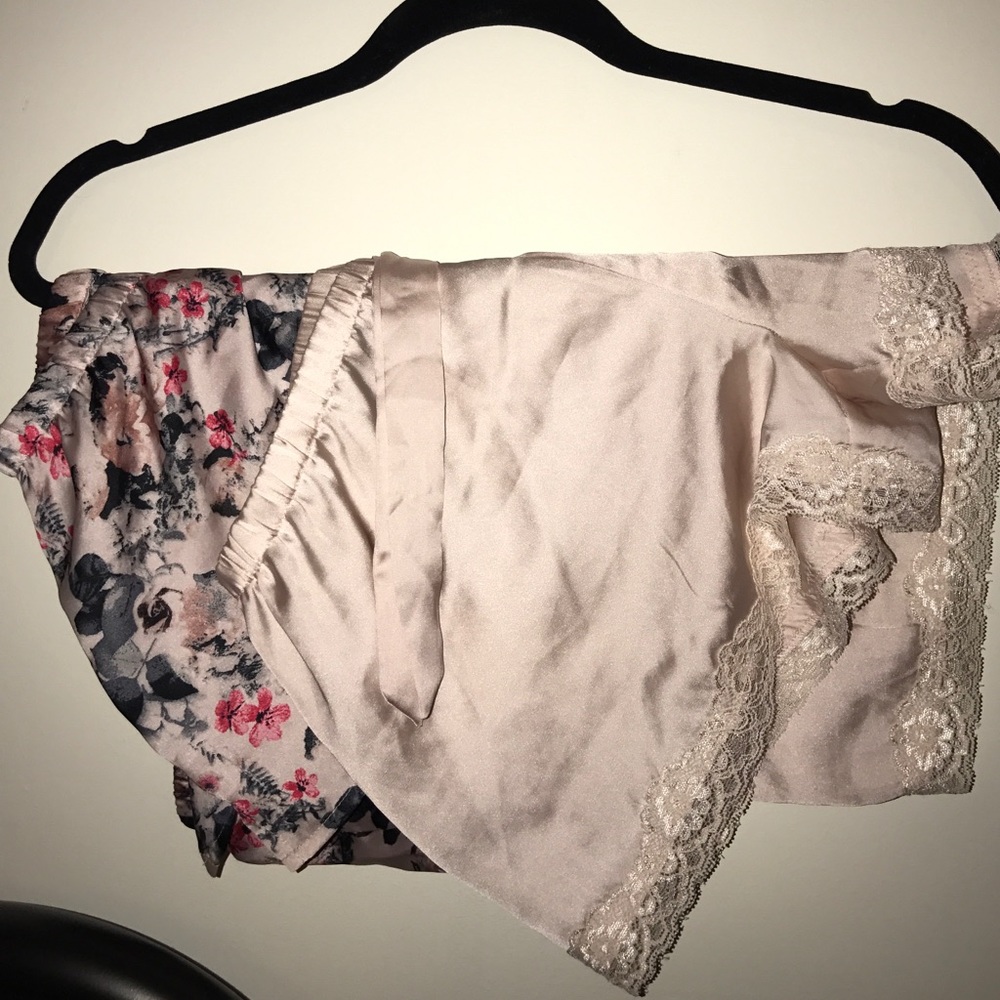 H&M silk shorts set