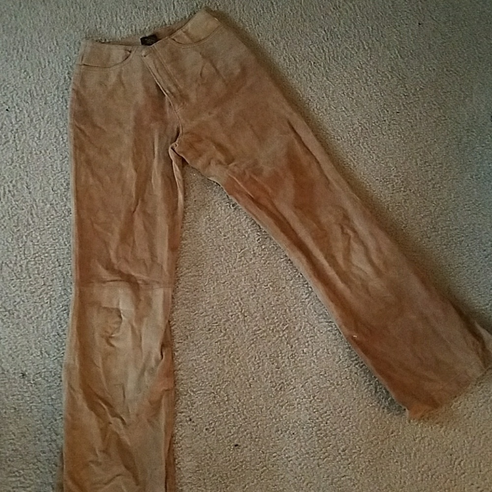 Genuine leather pants