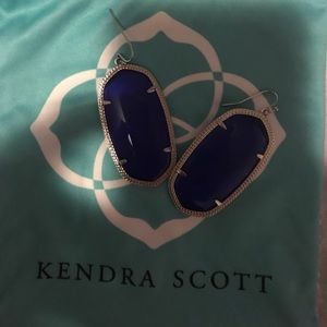 Danielle Cobalt Blue and Silver Earrings