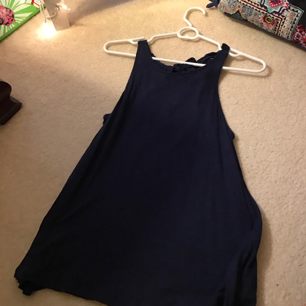 Navy halter top