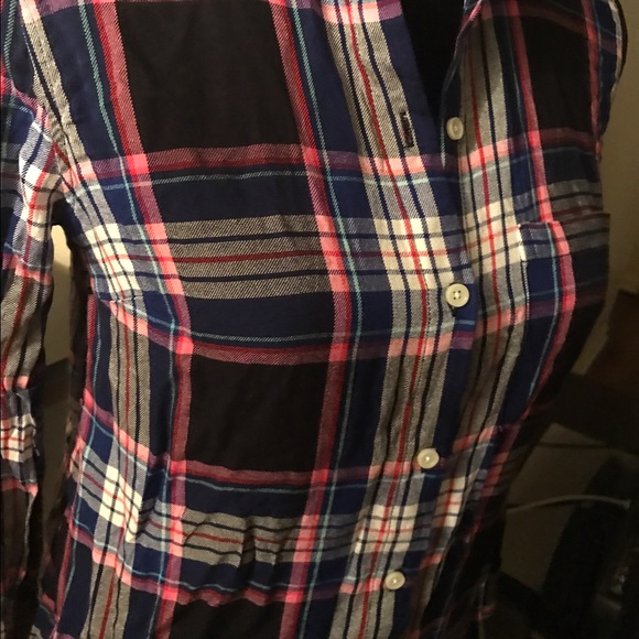 Old navy blue, pink long sleeve shirt - Picture 5 of 8