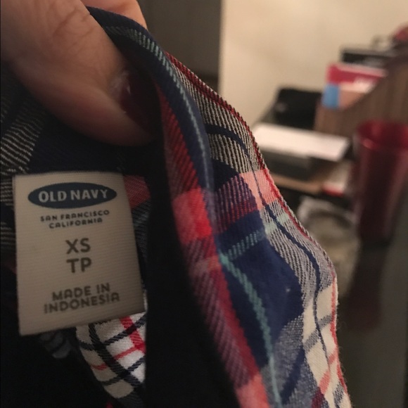 Old navy blue, pink long sleeve shirt - Picture 6 of 8