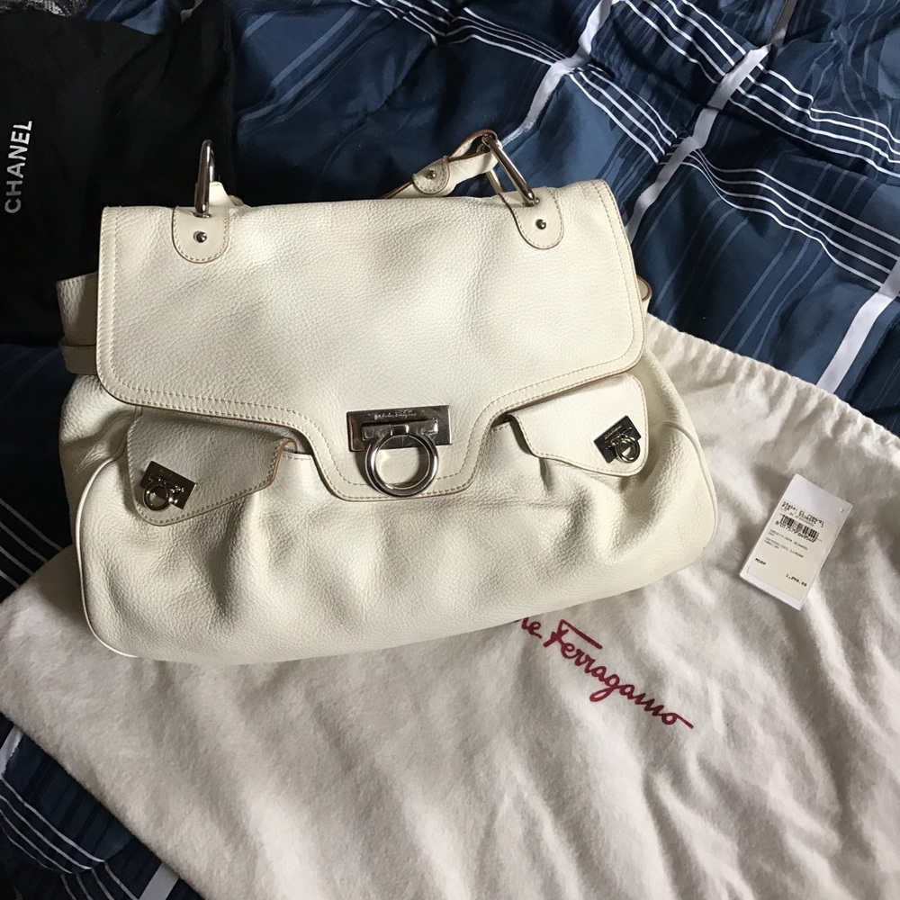 Ferragamo White Bag