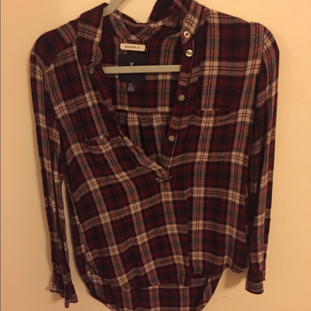 American Eagle boyfriend flannel