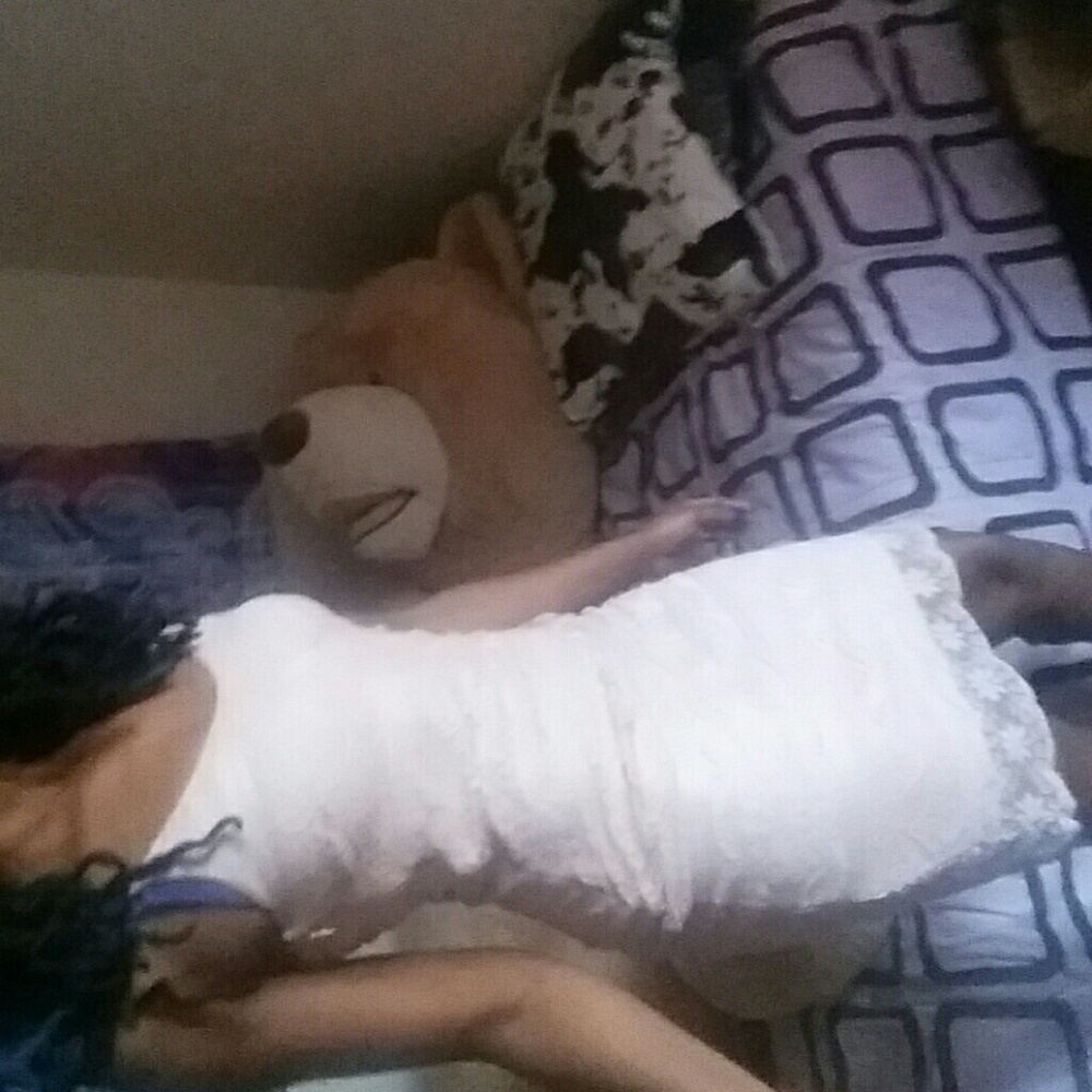 Nude-pink lace dress