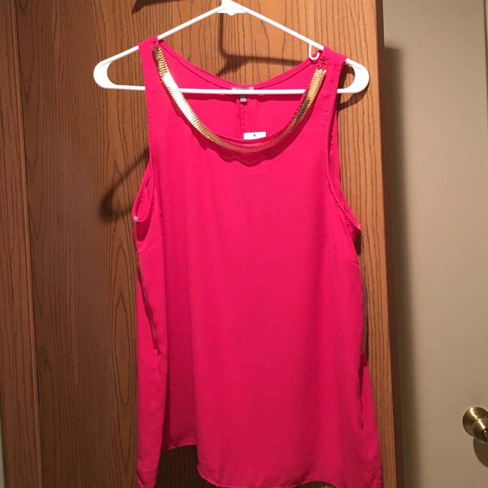 Satin sleeveless top