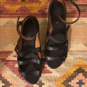 RE-POSH Madewell Black Strappy Sandals 8.5