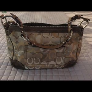 Brown signature Coach purse