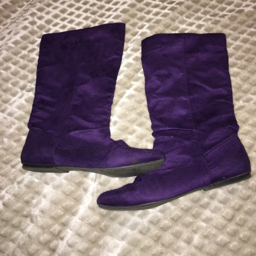 Purple boots