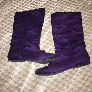 Purple boots