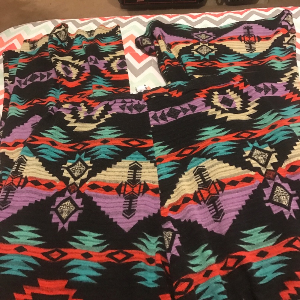 Aztec palazzo "crazy" pants