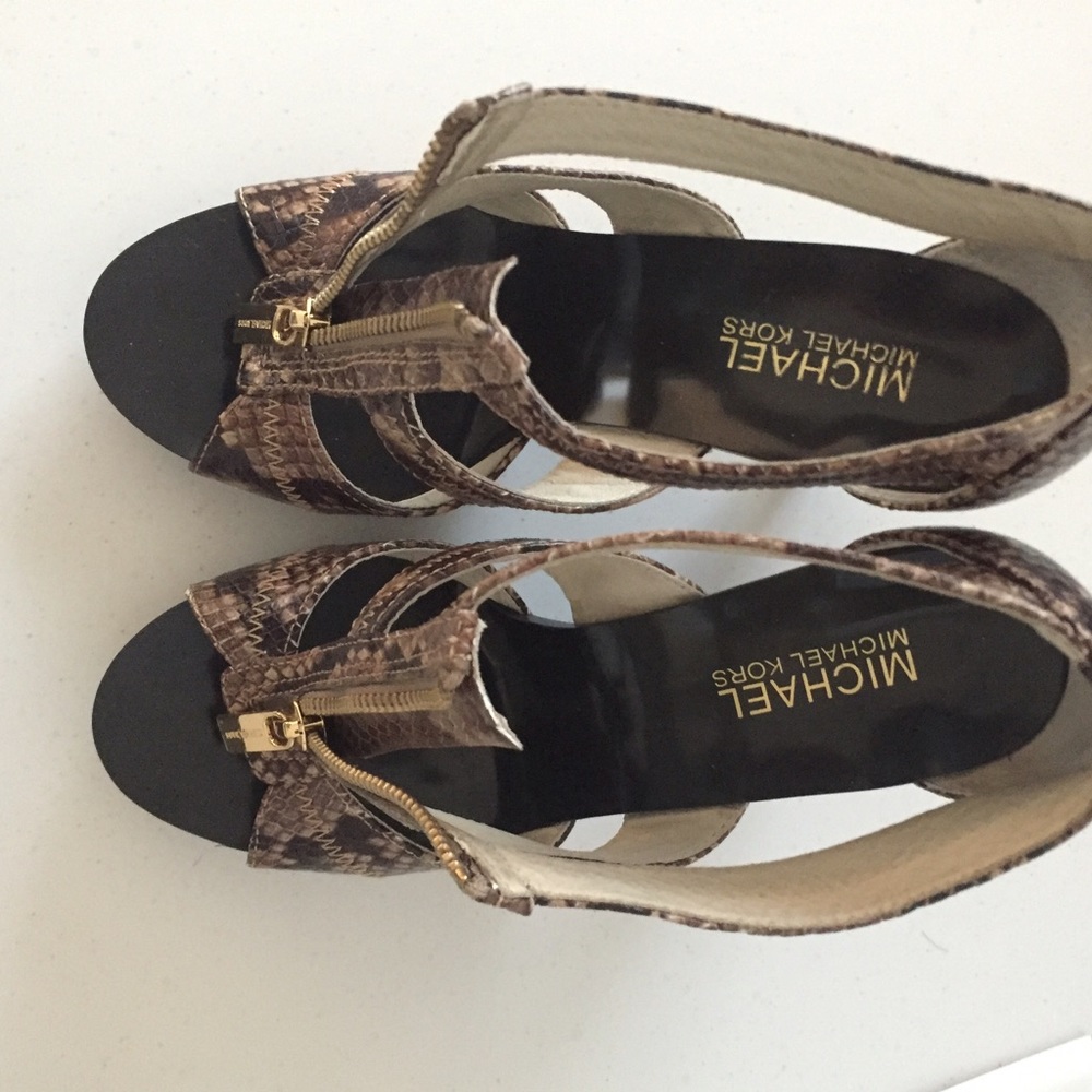 Michael Kors zip up heels