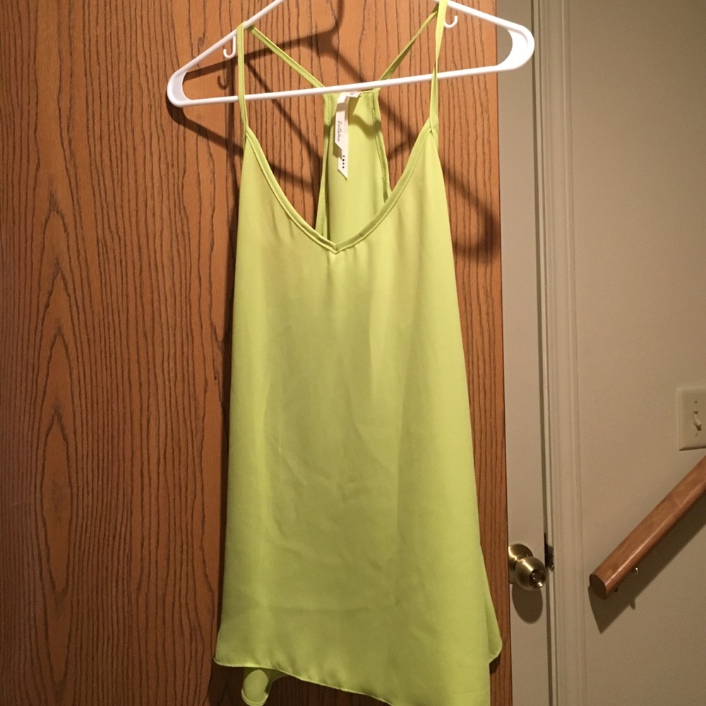 Neon green tank
