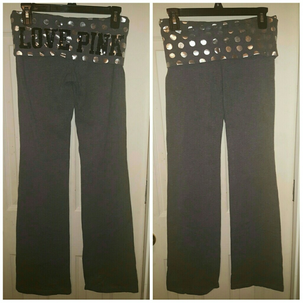 VS Pink Roll Top Yoga Pants