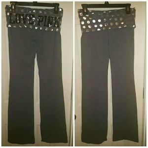 VS Pink Roll Top Yoga Pants