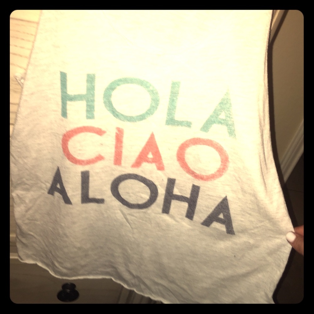 HOLLA CIAO ALOHA tank top perfect for summer