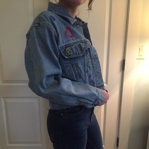 Vintage Embroidered Disney Denim Jacket