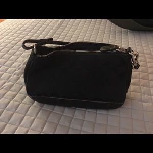 Classic black coach hand bag