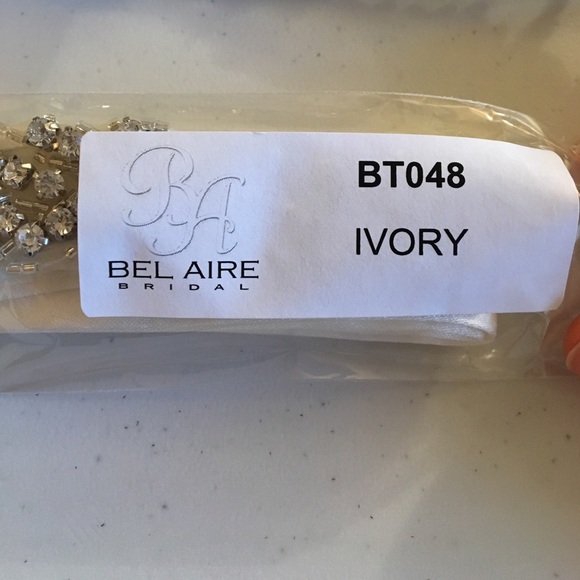 Bel Aire Bridal Ivory Sash