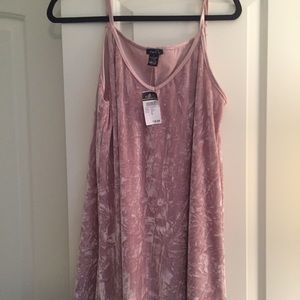 Pink Velvet Slip Dress