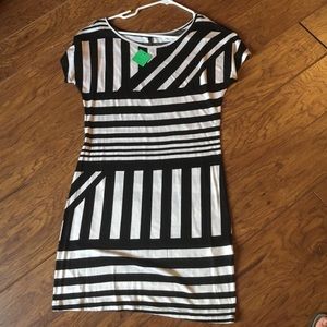 Black and white summer dress
