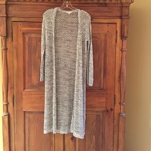 Knit duster sweater