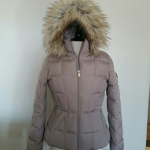 Calvin Klein Duck Down Jacket w Fur Hood - Picture 1 of 6