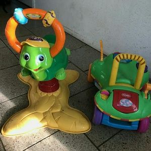 Two sit and ride toys