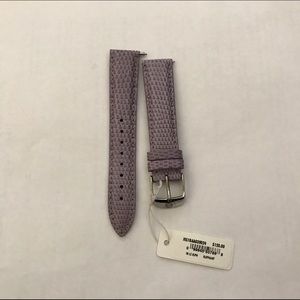 Michele 18mm strap in lilac purple lizard. NWT