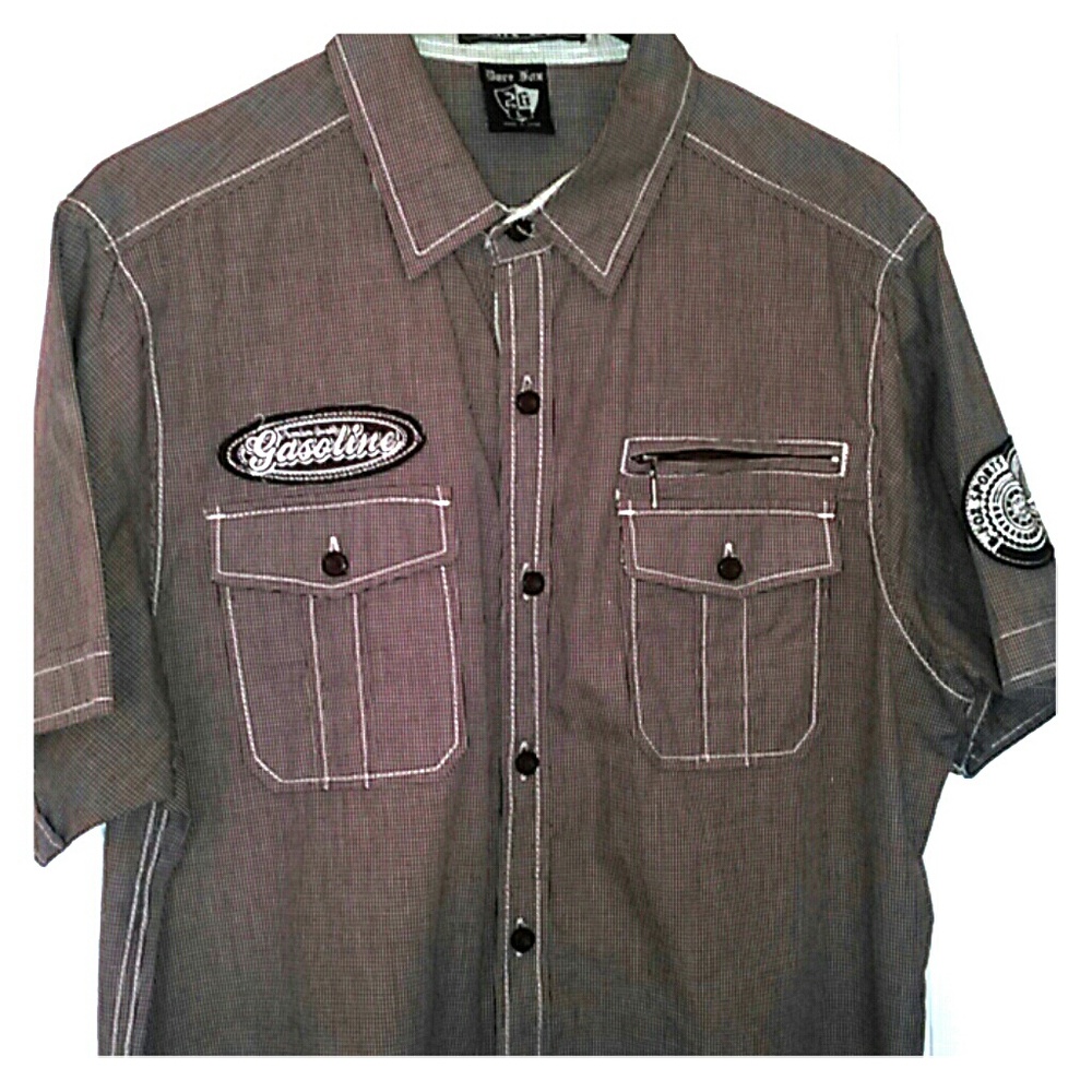 We Love Offers ! Men's Burgundy Button Down Shirt