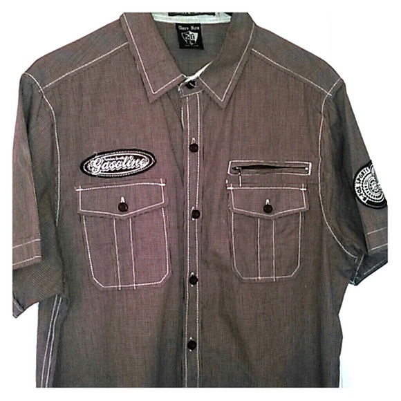 We Love Offers ! Men's Burgundy Button Down Shirt - Picture 1 of 8