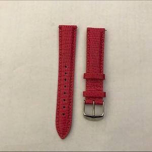 Michele 18mm  strap in hot pink lizard. Never worn