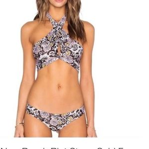 Beach Riot/Stone Cold Fox Halter Bikini Top