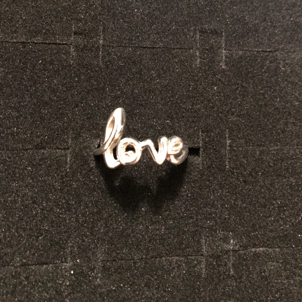 LOVE sterling silver ring