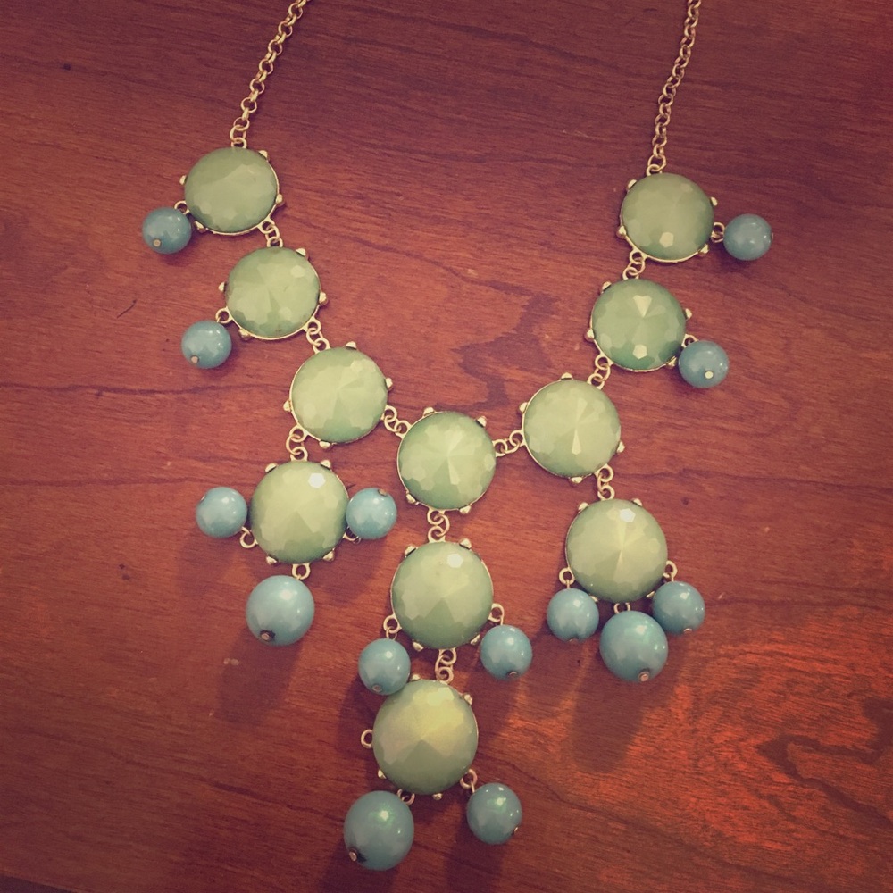 Blue bubble necklace