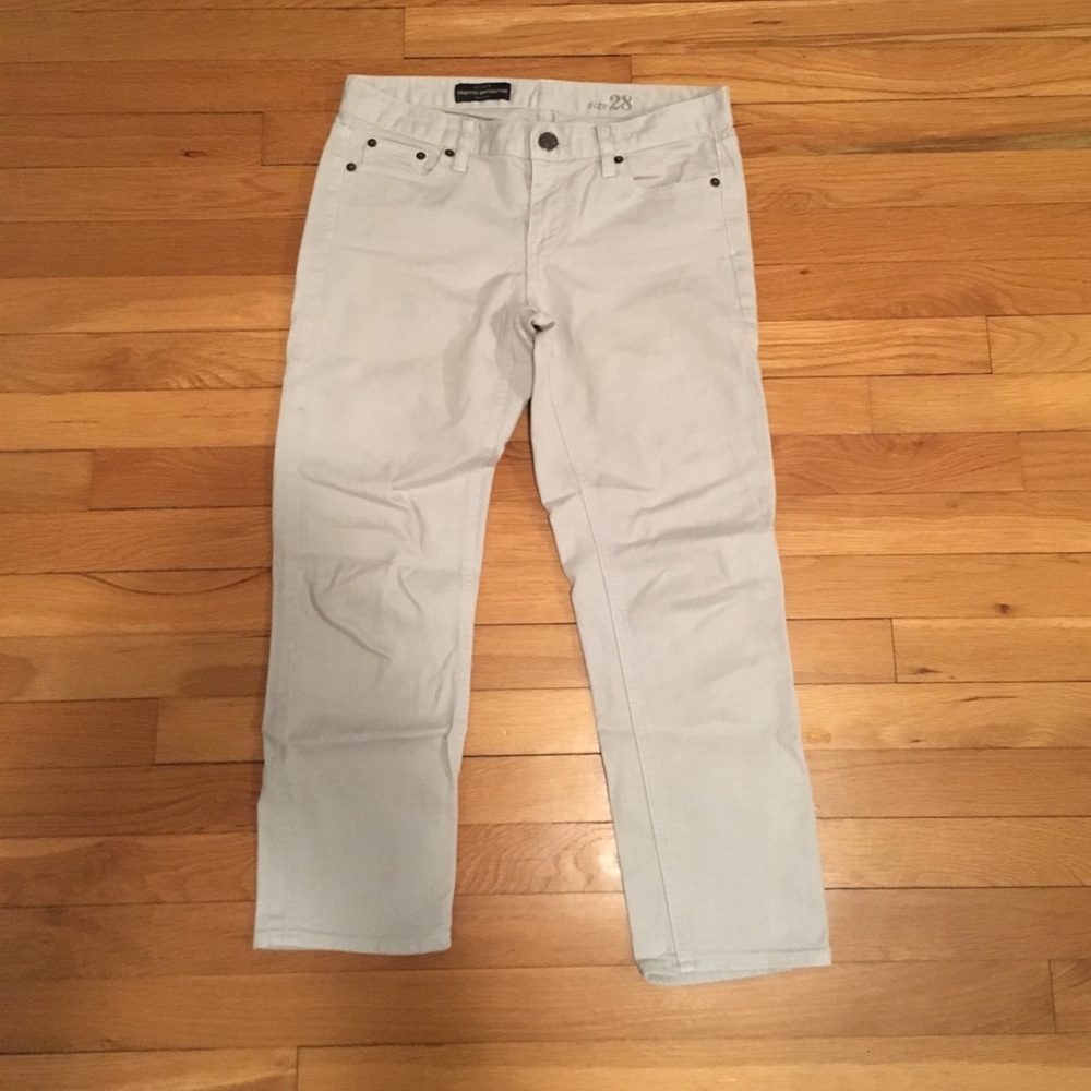 J crew cropped Matchstick jeans