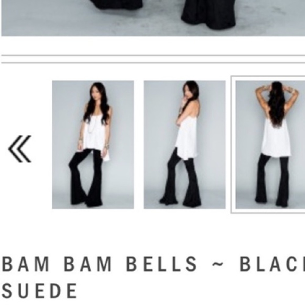 Show Me Your MuMu Bam Bam bells black bell bottoms