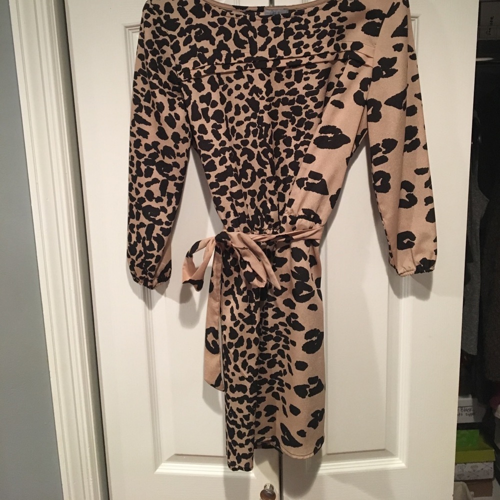 Leopard print dress
