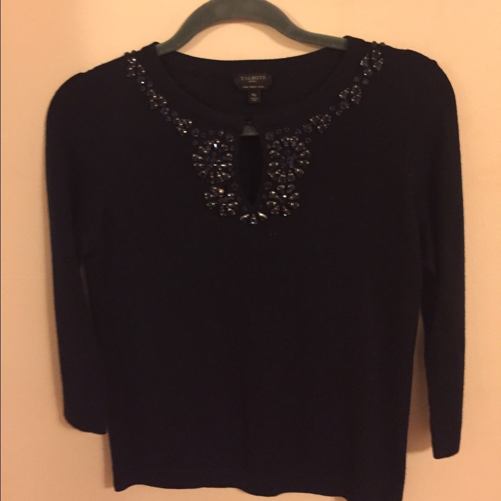 Talbots navy blue sweater