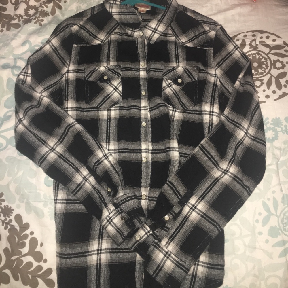 Black and white flannel