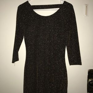 Black and gold Cocktail Dress
