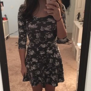 Gray floral American eagle dress