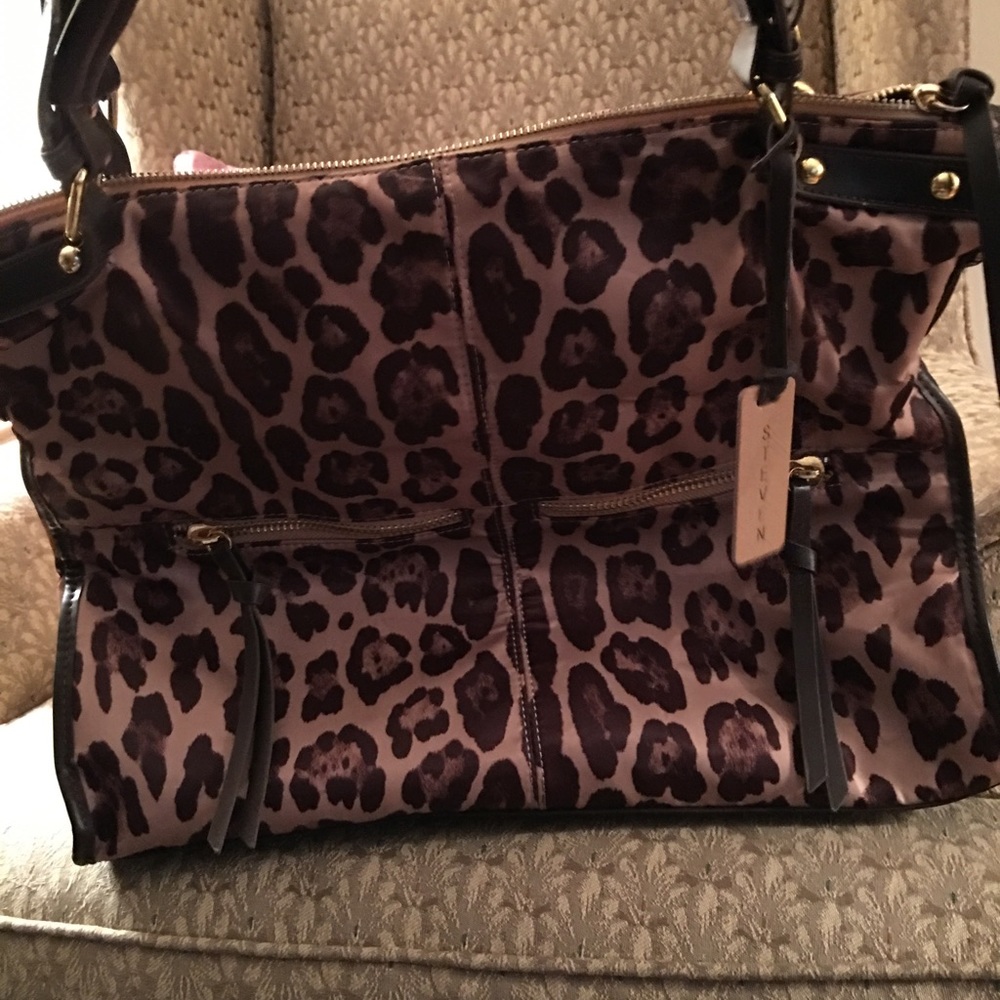 Leopard print Steve Madden Satchel