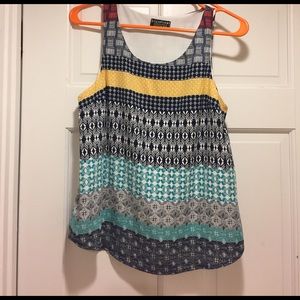 Aztec print tank top.