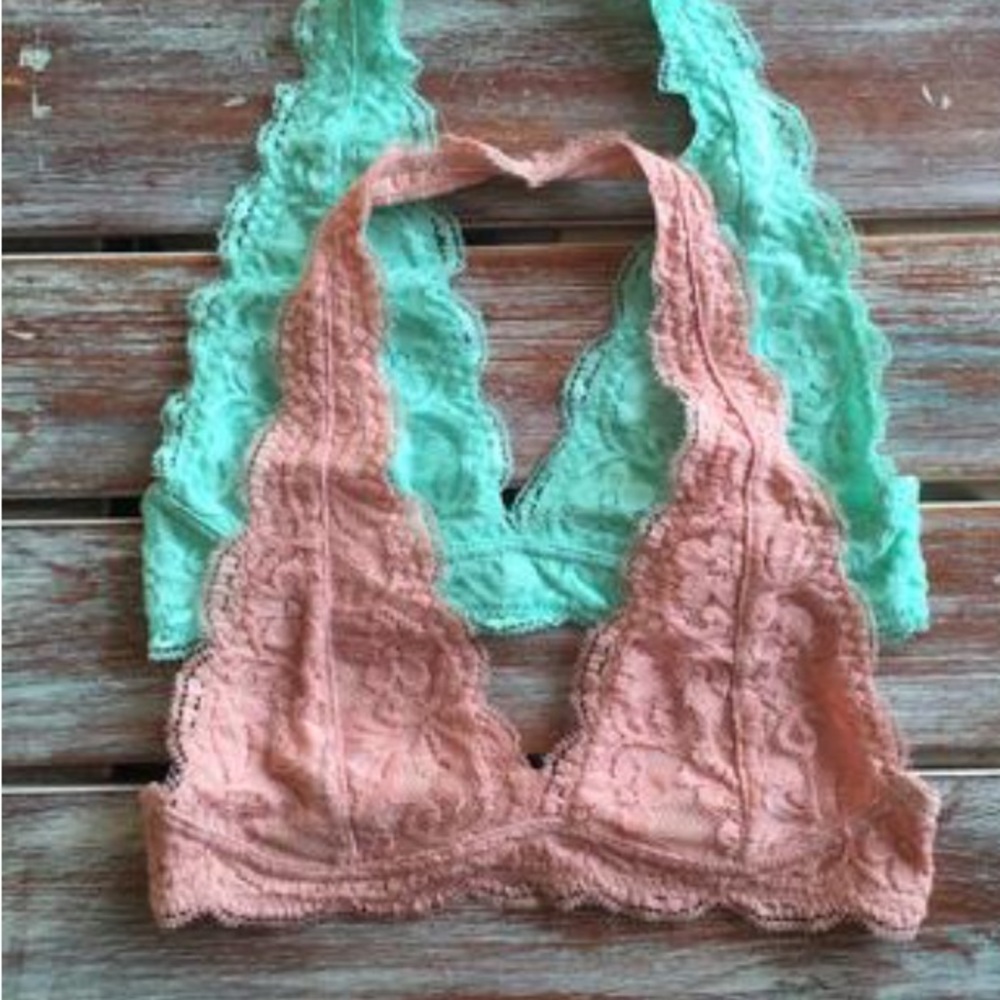 Halter lace Bralette, Bralettes